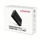 8. AXAGON EE35-GTR USB-C 3.2 Gen 1 - SATA 6G, Obudowa Zewnętrznego Dysku Twardego 3.5", Ryflowana - Czarna