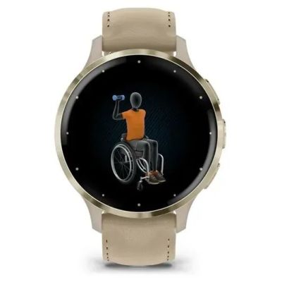 11. Garmin 010-02785-55 smartwatch / zegarek sportowy 3,05 cm (1.2") AMOLED 41 mm Cyfrowy 390 x 390 px Ekran dotykowy Złoto Wi-Fi GPS