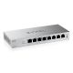 5. Switch Zyxel GS1200-8HP 8p v3 PoE (PoE+: 4;) 68W Managed Gigabit
