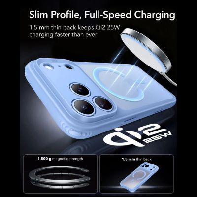 5. Etui ESR Classic Hybrid MagSafe na iPhone 18 Pro / 17 Pro - jasnoniebieskie