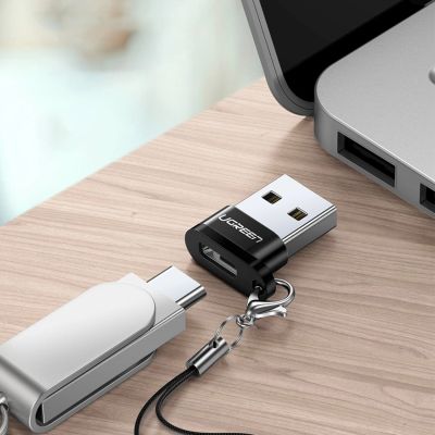 5. Adapter Ugreen US280 50568 USB-C 3.1 (żeński) / USB-A 2.0 (męski) - czarny