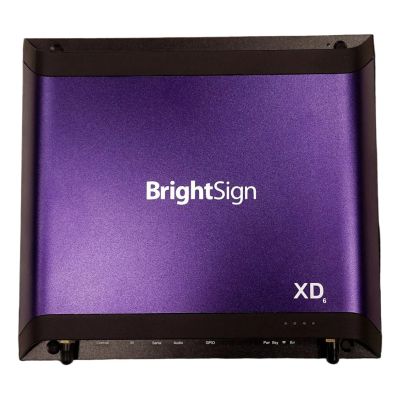 5. BrightSign XD1036 odtwarzacz multimedalny Czarny 4K Ultra HD Wi-Fi