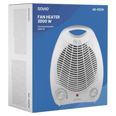 3. SAVIO TERMOWENTYLATOR 2000 W AD-02/W BIAŁY