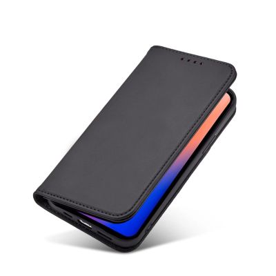 6. Magnet Card Case etui do iPhone 12 Pro Max pokrowiec portfel na karty kartę podstawka czarny