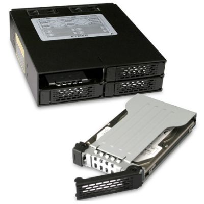 6. Panel nośny Icy Dock MB994SP-4SB-1, 13.3 cm (5.25"), 2.5", Aluminium, Metal, CE, REACH