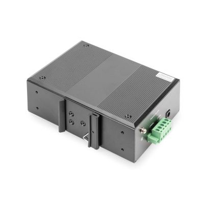 3. Switch przemysłowy 7-portowy Gigabit PoE+ z 1x PD, IEEE802.3af/at, DIN rail, rozszerzony zakres temp.