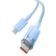 6. Kabel Baseus Explorer 100W USB-C - USB-C z inteligentnym czujnikiem temperatury 1m - niebieski