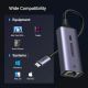 10. Adapter Ugreen CM648 USB-C do RJ45 Ethernet 2.5G - szary