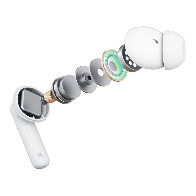 5. Słuchawki 3mk LifePods douszne bezprzewodowe Bluetooth 5.3 ANC - białe