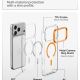 8. Etui Spigen Ultra Hybrid Optik S MagSafe na iPhone 18 Pro Max / 17 Pro Max - przezroczysto-pomarańczowy