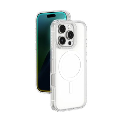 Etui silikonowe AMAZINGTHING Titan Pro Mag Case z pierścieniem magnetycznym do iPhone 16 Pro - przezroczyste