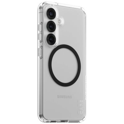 2. Etui CARE by PanzerGlass Flagship Urban Combat Black QI do Samsung Galaxy S25 - przezroczysty