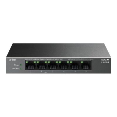 5. TP-Link LiteWave LS106LP łącza sieciowe Nie zarządzany Fast Ethernet (10/100) Obsługa PoE Czarny