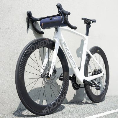 2. Torba rowerowa Rockbros AS-143 ROAD TO SKY na kierownicę wodoodporna 2 l - niebieska