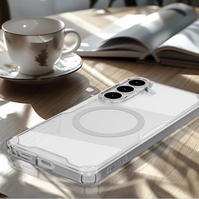 9. Etui Nillkin Nature TPU Pro kompatybilne z MagSafe na Samsung Galaxy S26 - białe