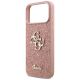 6. Etui Guess Fixed Glitter Big 4G na iPhone 17 Pro Max - różowe