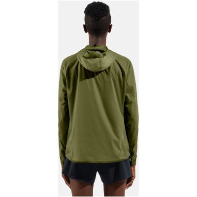 4. Kurtka damska ODLO Jacket ZEROWEIGHT DUAL DRY PK WATERPROOF zielona