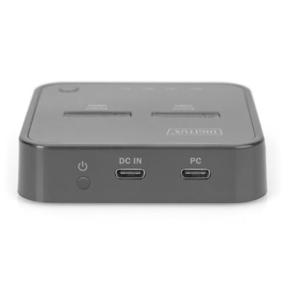 2. DIGITUS STACJA DOKUJĄCA DO SSD M.2 NVME Z FUNKCJĄ KLONOWANIA OFFLINE, USB-C, CZARNA DA-71545