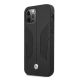 2. Etui BMW Leather Perforate Sides na iPhone 12 Pro Max - czarne