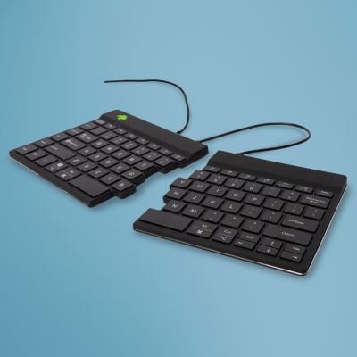 15. R-Go Tools Ergonomiczna klawiatura R-Go Split Break v2 z oprogramowaniem break, QWERTY_US, przewodowa, czarna