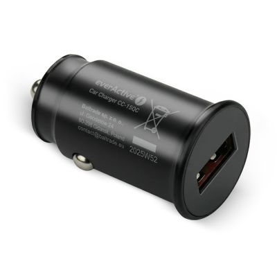 6. EVERACTIVE ŁADOWARKA SAMOCHODOWA 1 X USB CZARNA + KABEL CC-15QC