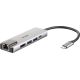 Adapter D-Link DUB-M520 - Przewodowy - Thunderbolt 3 - 60 W - 10,100,1000 Mbit/s - IEEE 802.3 - IEEE 802.3ab - IEEE 802.3az - IEEE 802.3u - IEEE 802.3x - Aluminium