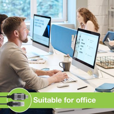 7. TECHLY ADAPTER/KABEL SIECIOWY USB-C NA GIGABIT ETHERNET RJ45 1M