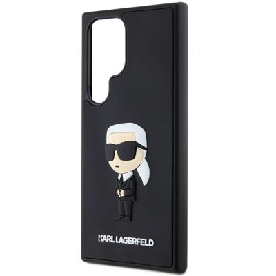 6. Etui Karl Lagerfeld 3D Rubber Ikonik na Samsung Galaxy S24 Ultra - czarne