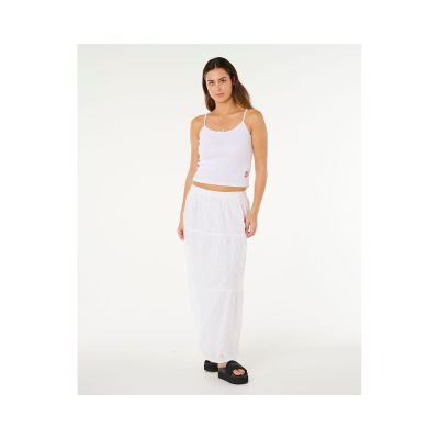 4. Spódnica damska RIP CURL Oasis Broderie Maxi Skirt biała