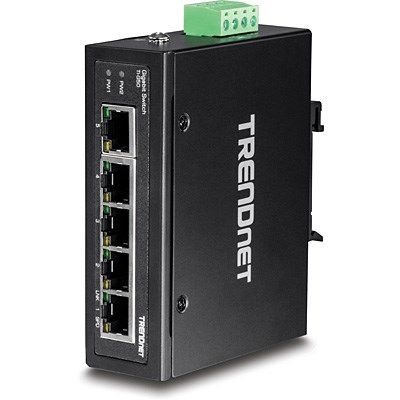 3. TRENDnet Industrie Switch  5 Port Gbit IP30 DIN-Rail  Metall