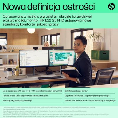 10. HP E-Series Monitor E22 G5 FHD