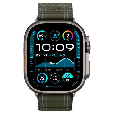 2. Pasek Spigen WBF0 na Apple Watch 44 / 45 / 46 / 49 mm - zielony