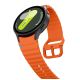 3. Pasek Tech-Protect Silicone Sport na Samsung Galaxy Watch 4 / 5 / 5 Pro / 6 / 7 / FE - pomarańczowy