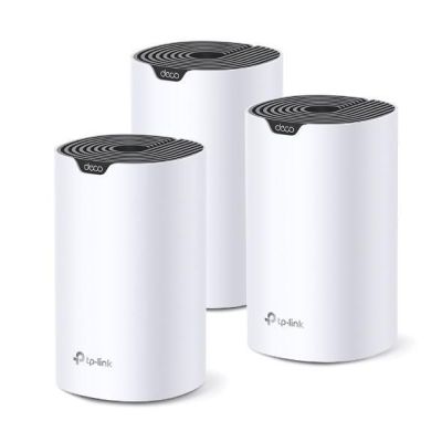 5. TP-Link Deco S7 (3-pack) Dual-band (2.4 GHz/5 GHz) Wi-Fi 5 (802.11ac) Biały, Czarny Wewnętrzne