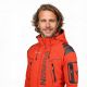 7. Kurtka sportowa męska Geographical Norway Techno MEN 056 BS3 z regulowanym kapturem wodoodporna czerwona (WU1060H/GN)