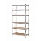 3. Regał AW 6 półek 225x90x50 nośność 300kg / 6,0mm - wciskany szybki montaż