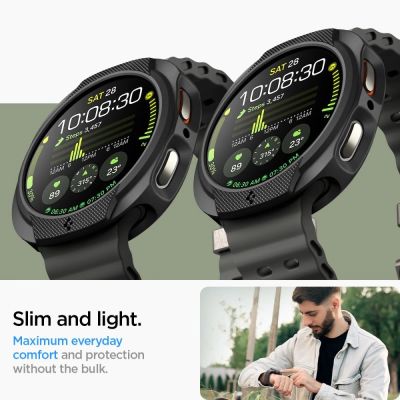 11. Etui Spigen Liquid Air na Samsung Galaxy Watch 8 44 mm - czarny mat