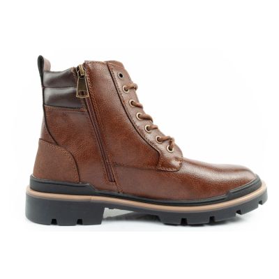 4. Wrangler Nevada buty męskie sztyblety trzewiki eleganckie modne sznurowane brązowe