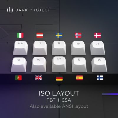 3. Dark Project DPKB_BUSHIDO_87_ISO klawiatura Gaming USB QWERTZ Duński, Angielski, Fiński, Niemiecki, Skandynawia, Norweski, Hiszpański, Szwecki, British English, UK międzynarodowy Czarny