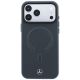 3. Etui Mercedes Leather 3D MagSafe do iPhone 18 Pro Max / 17 Pro Max - antracytowe