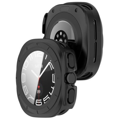 8. Etui Tech-Protect Defense 2-Pack na Samsung Galaxy Watch Ultra 47 mm - przezroczysto-czarne matowe