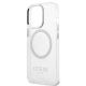 6. Etui Guess Metal Outline MagSafe na iPhone 13 Pro / iPhone 13 - srebrne