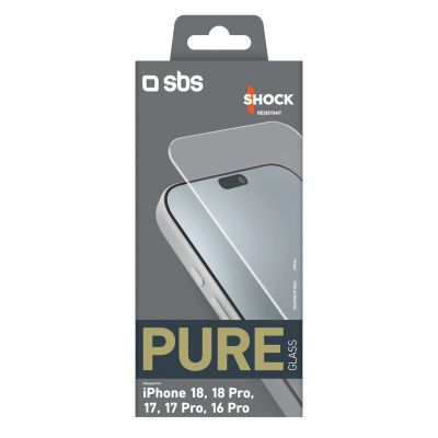 2. Szkło hartowane SBS Pure Glass na iPhone 18 / 18 Pro / 17 / 17 Pro / 16 Pro