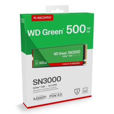 8. Dysk SSD WD Green SN3000 500GB M.2 NVMe WDS500G4G0E