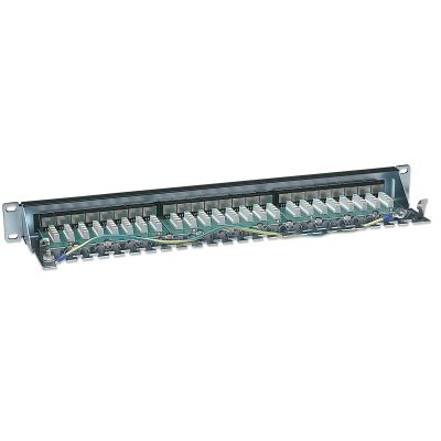 12. Intellinet Patch panel 19'' 24 porty STP kat. 6 czarny