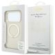 8. Etui Guess Ring Stand 360 Grained Classic Logo MagSafe na iPhone 18 Pro Max / 17 Pro Max - beżowe