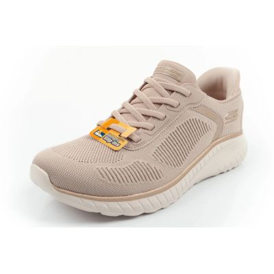 3. Skechers buty sportowe damskie Bobs Squad Chaos SLIP-INS beżowe