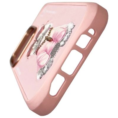 6. Etui Nimmy Glasses Cool Cat na iPhone 16 Pro - różowe