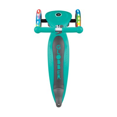 9. Hulajnoga 3-kołowa Globber Foldable Lights Emerald Green Jr 437-107