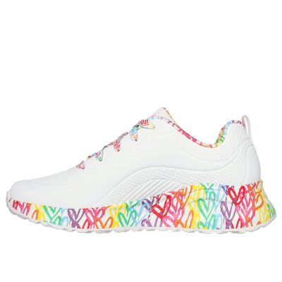 5. Skechers damskie sneakersy UNA LITE EXUBERANT HEARTS 177976 WMLT